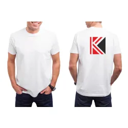 T-Shirt B&C E150 z dużym nadrukiem z tyłu
